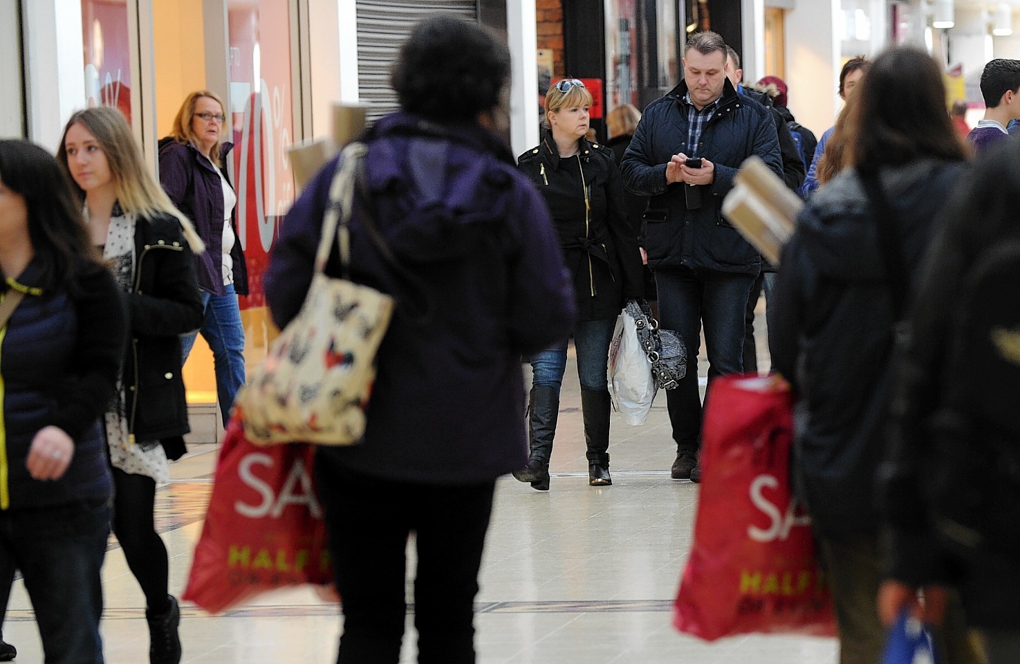 Boxing Day shoppers in the Eastgate Centre
