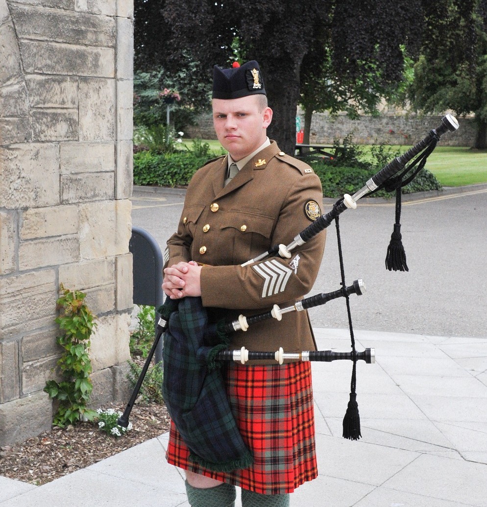 Cadet Pipe Major Ryan Anderson