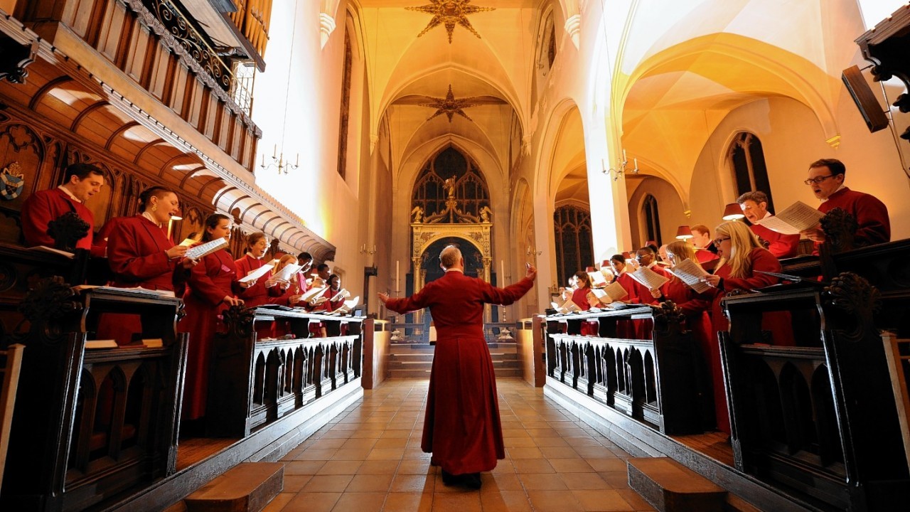 St Andrew's Cathedral, on King Street, hosted the annual Festival of Nine Lessons and Carols, a service featuring a mix of popular and historic Christian hymns. Credit: Kenny Elrick.