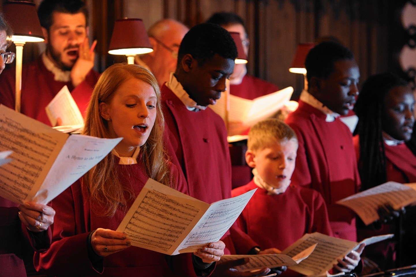 St Andrew's Cathedral, on King Street, hosted the annual Festival of Nine Lessons and Carols, a service featuring a mix of popular and historic Christian hymns. Credit: Kenny Elrick.