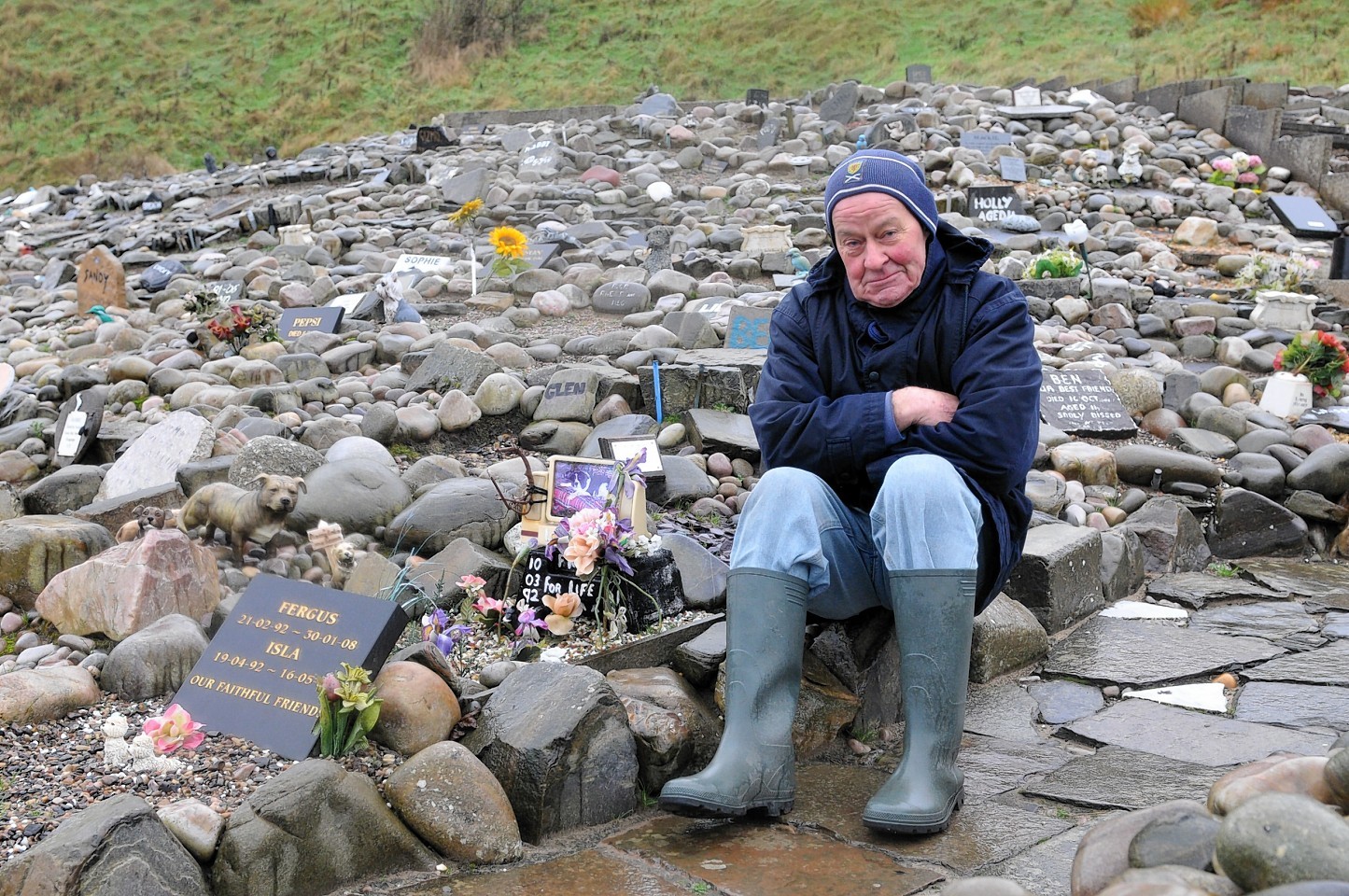 Cullen Pet Cemetery, looked after by 77 year old Stephen Findlay