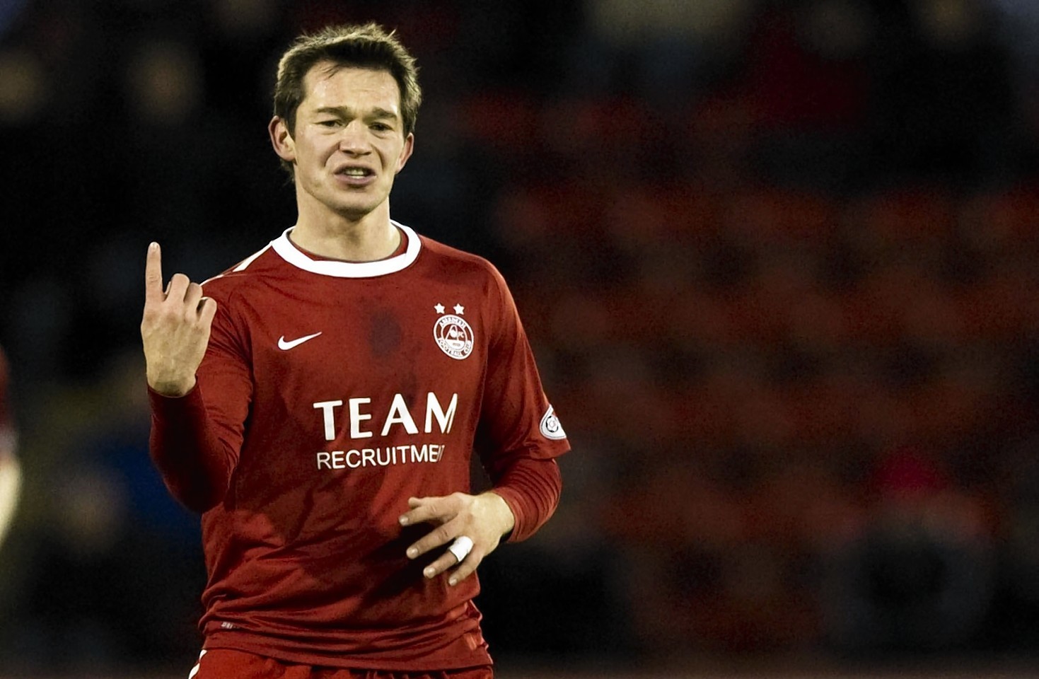 Derek Young during his time with Aberdeen