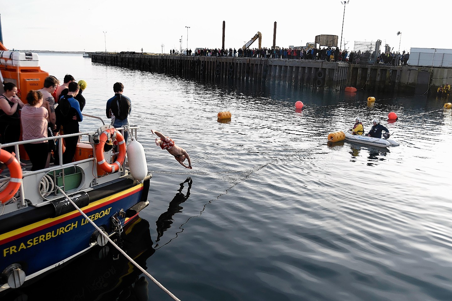 IN PICTURES: Fraserburgh Harbour Boxing Day swim