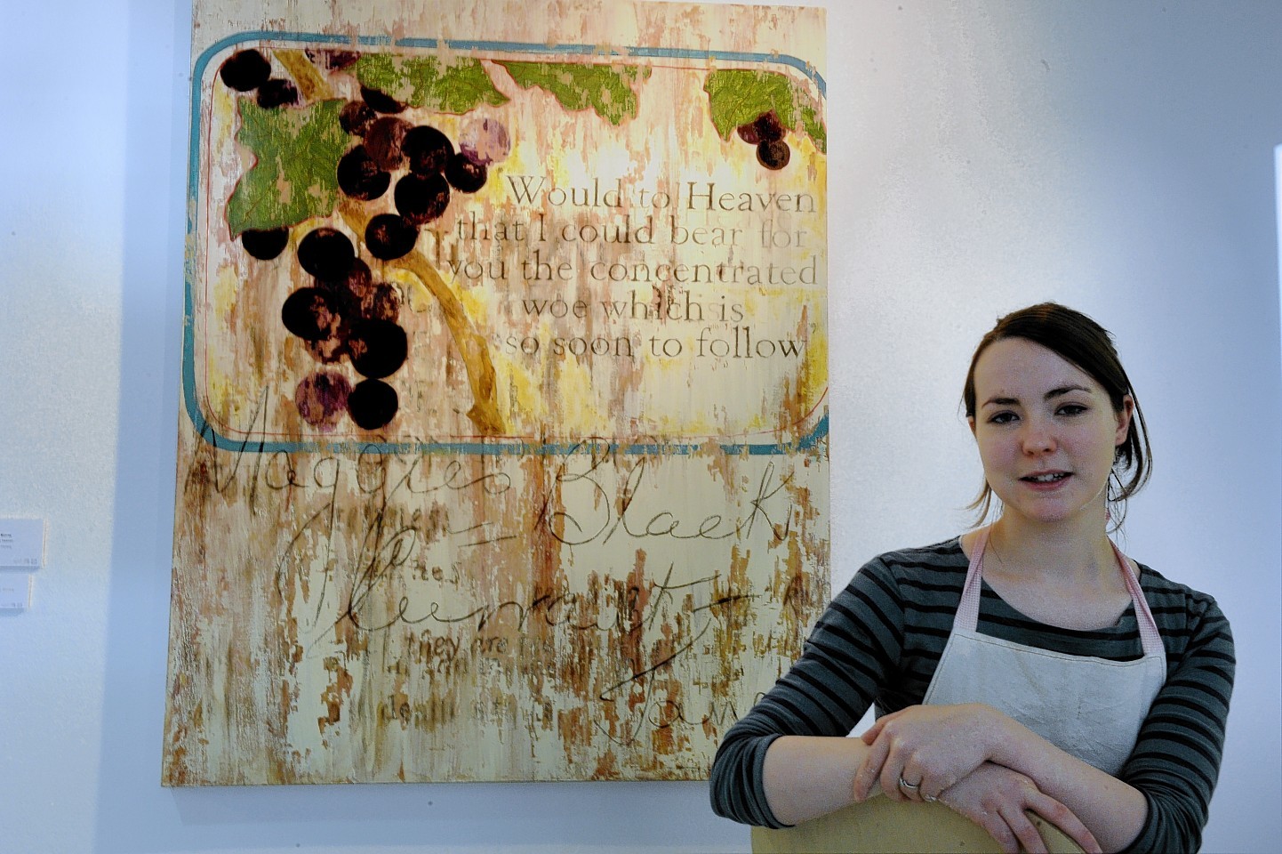 Hannah Murray, who won first prize for her painting