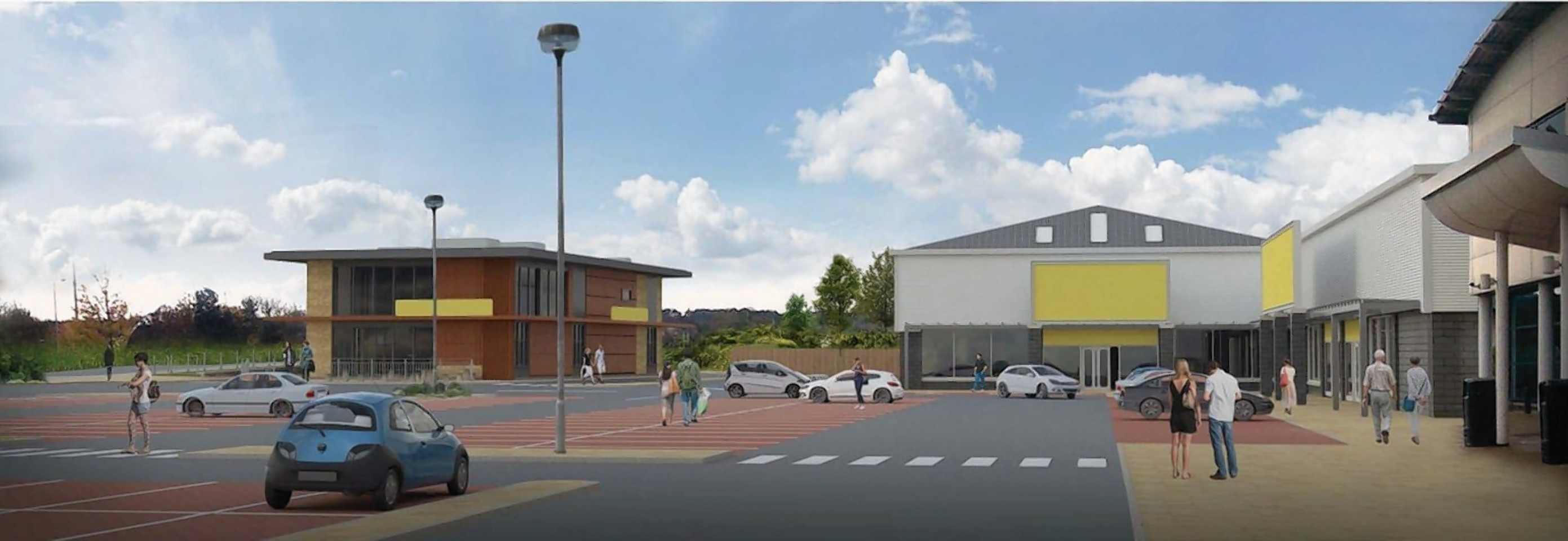 The site to be redeveloped at Inshes Retail Park