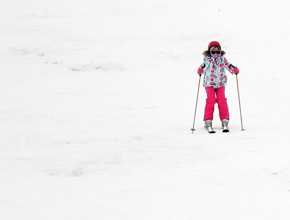 Skiers at the Lecht recently