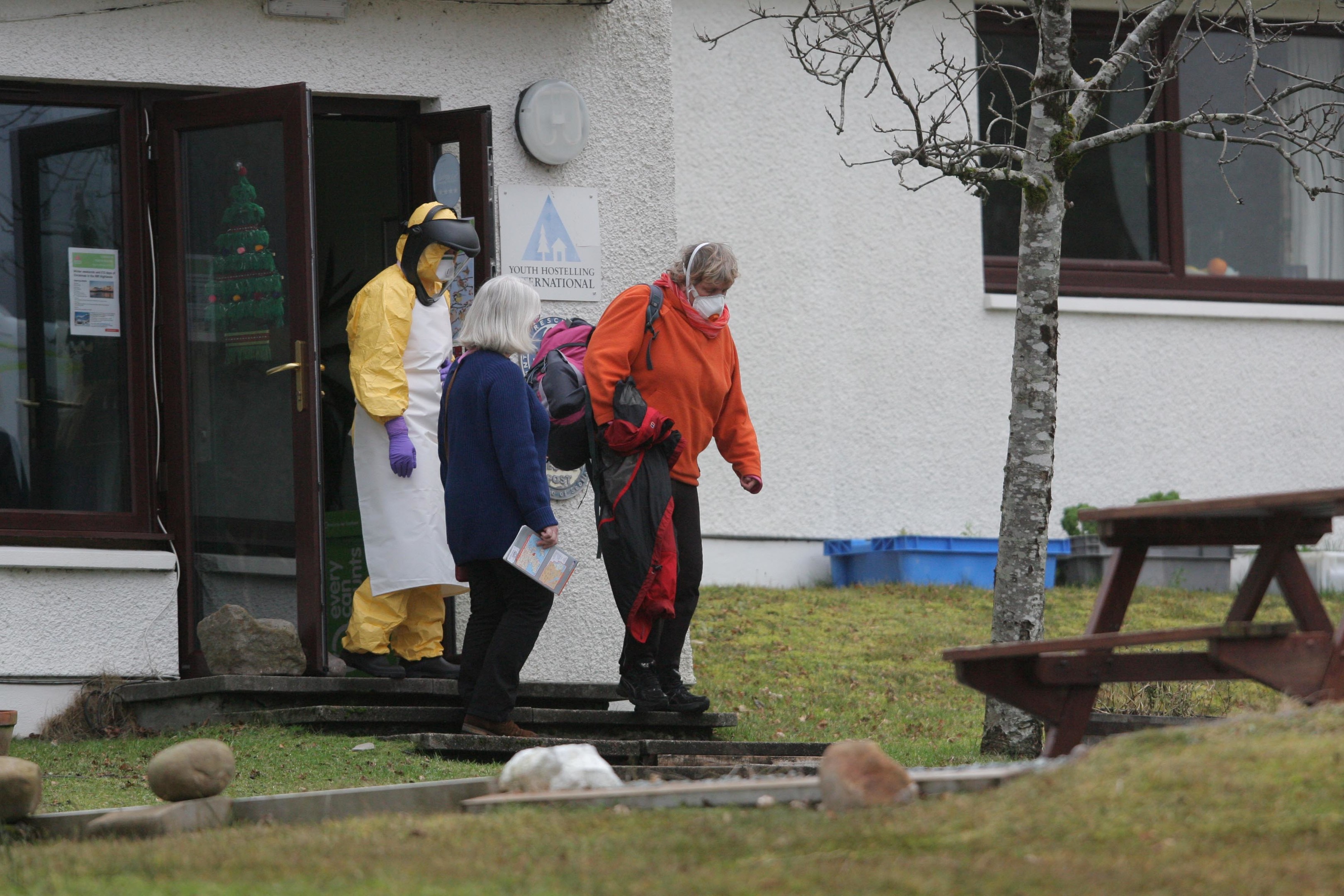 A suspected Ebola patient staying at Torridon Youth Hostel was transported to Aberdeen Royal Infirmary where she was tested