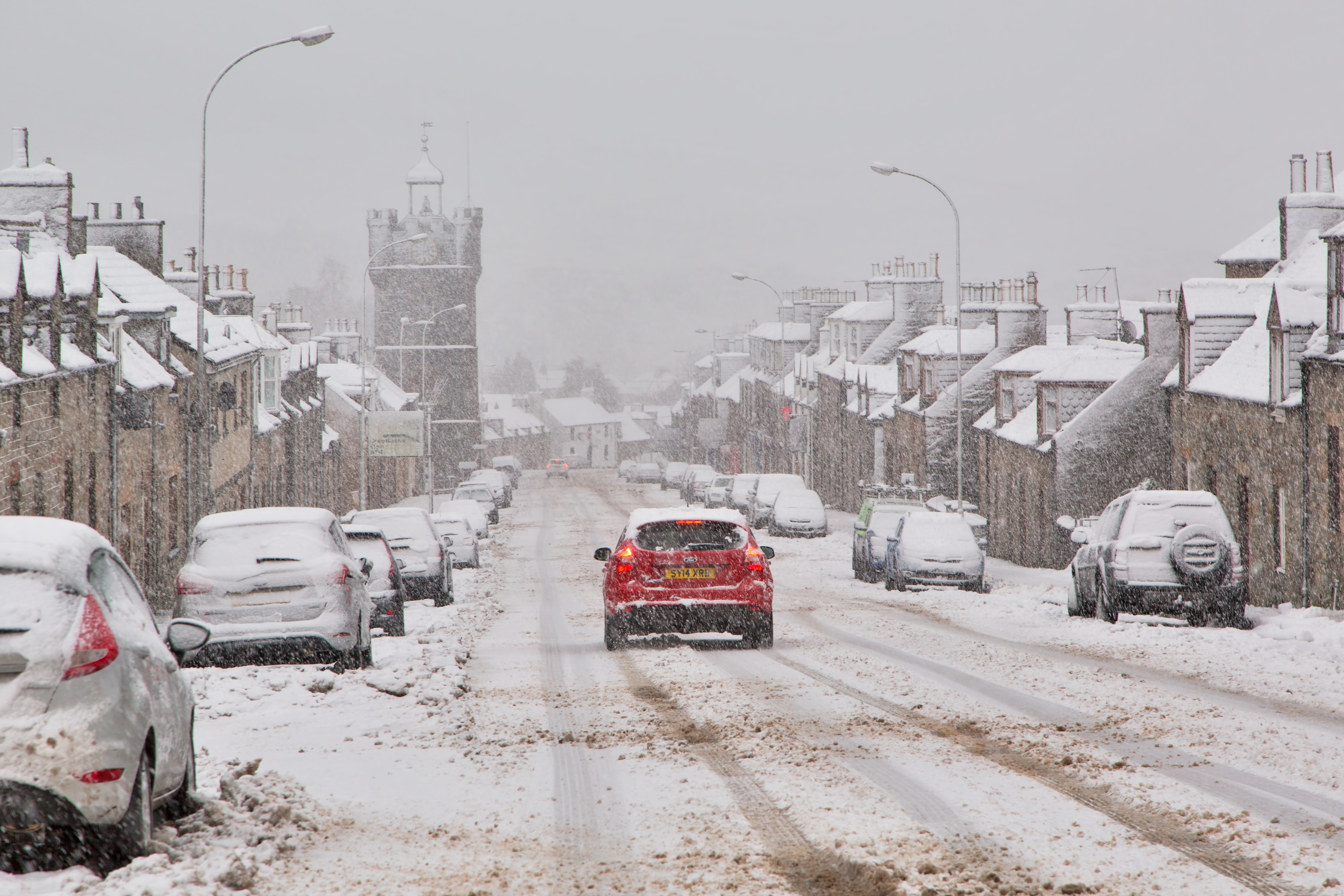 Moray  has been hit by some of the worst of the winter weather