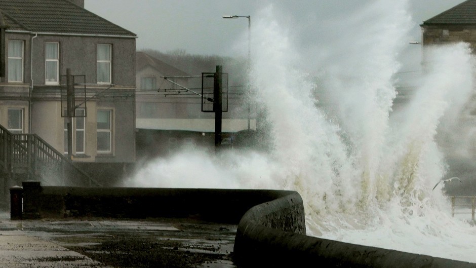 Severe weather in the north of Scotland