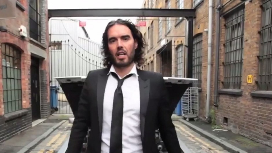 Russell Brand was challenged on the rent he pays