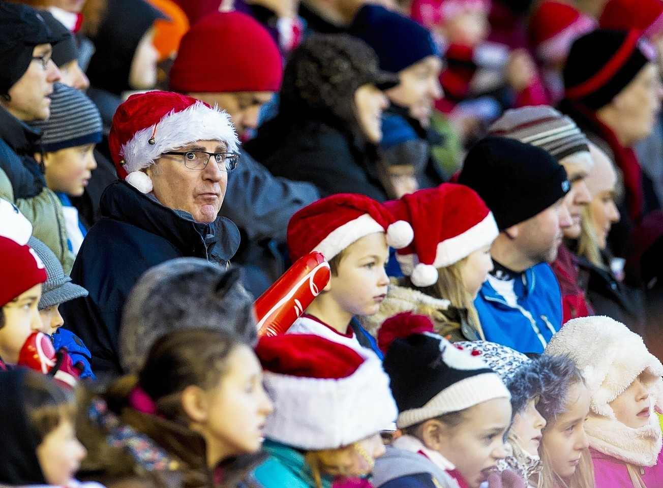 There has been a lack of goals across Scottish football grounds this afternoon but there have been plenty of Santa impersonators. Here is the offering from Aberdeen v Kilmarnock