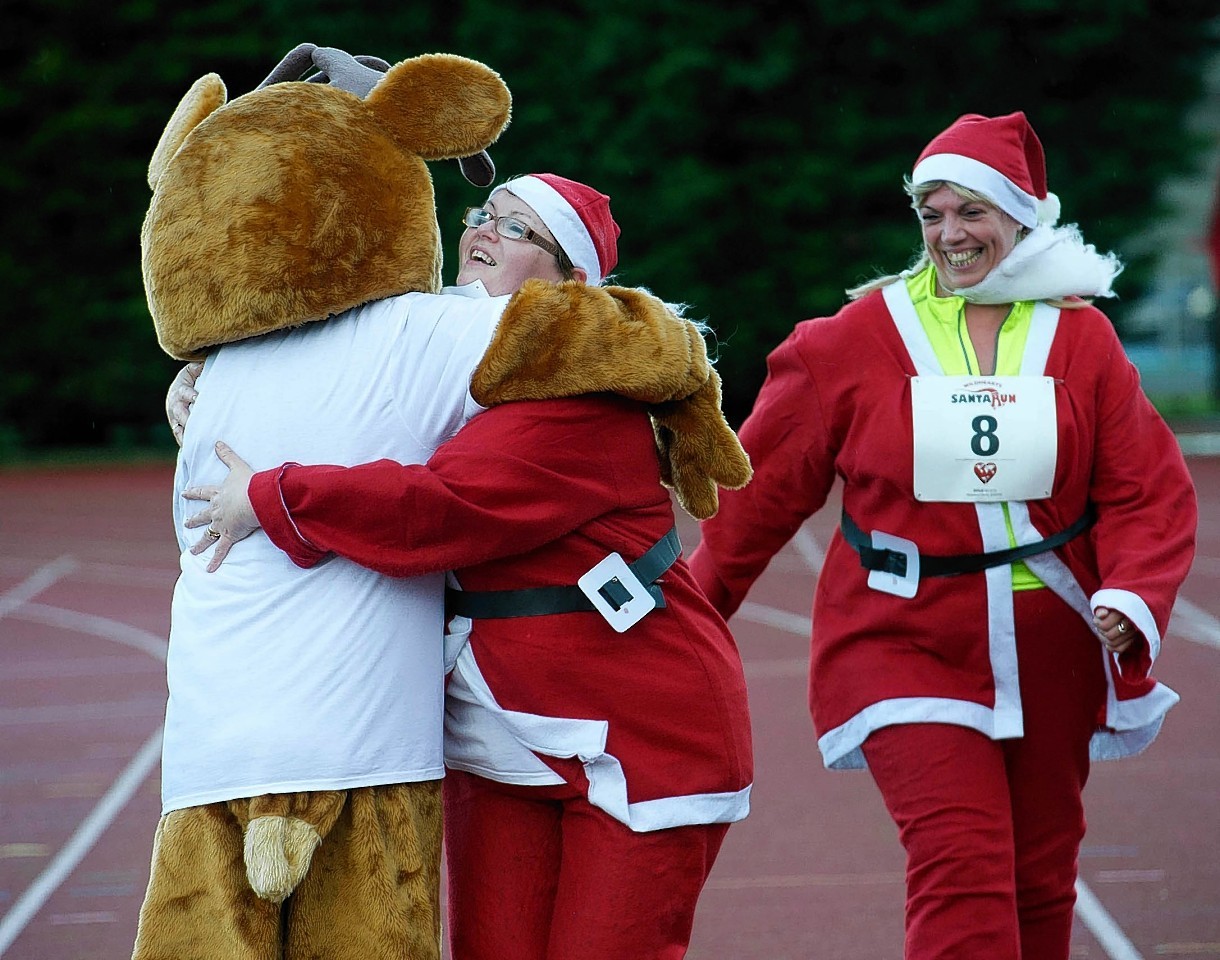 The Santa dash in Inverness