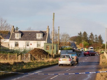 Scene of fatal collision this morning