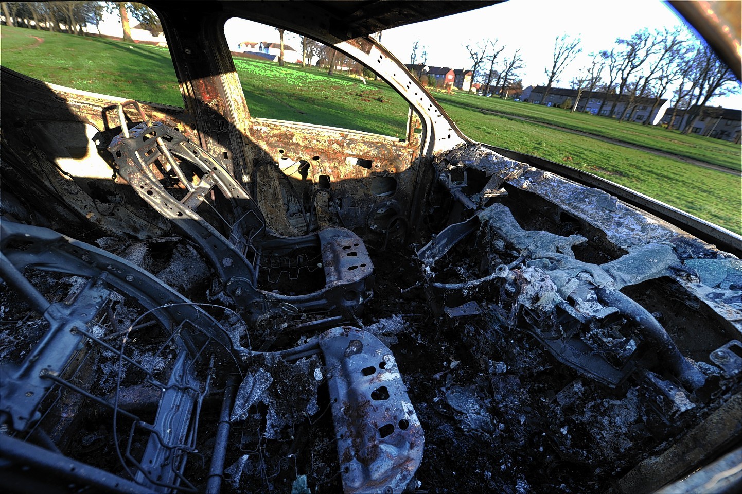 Car destroyed in Sheddocksley