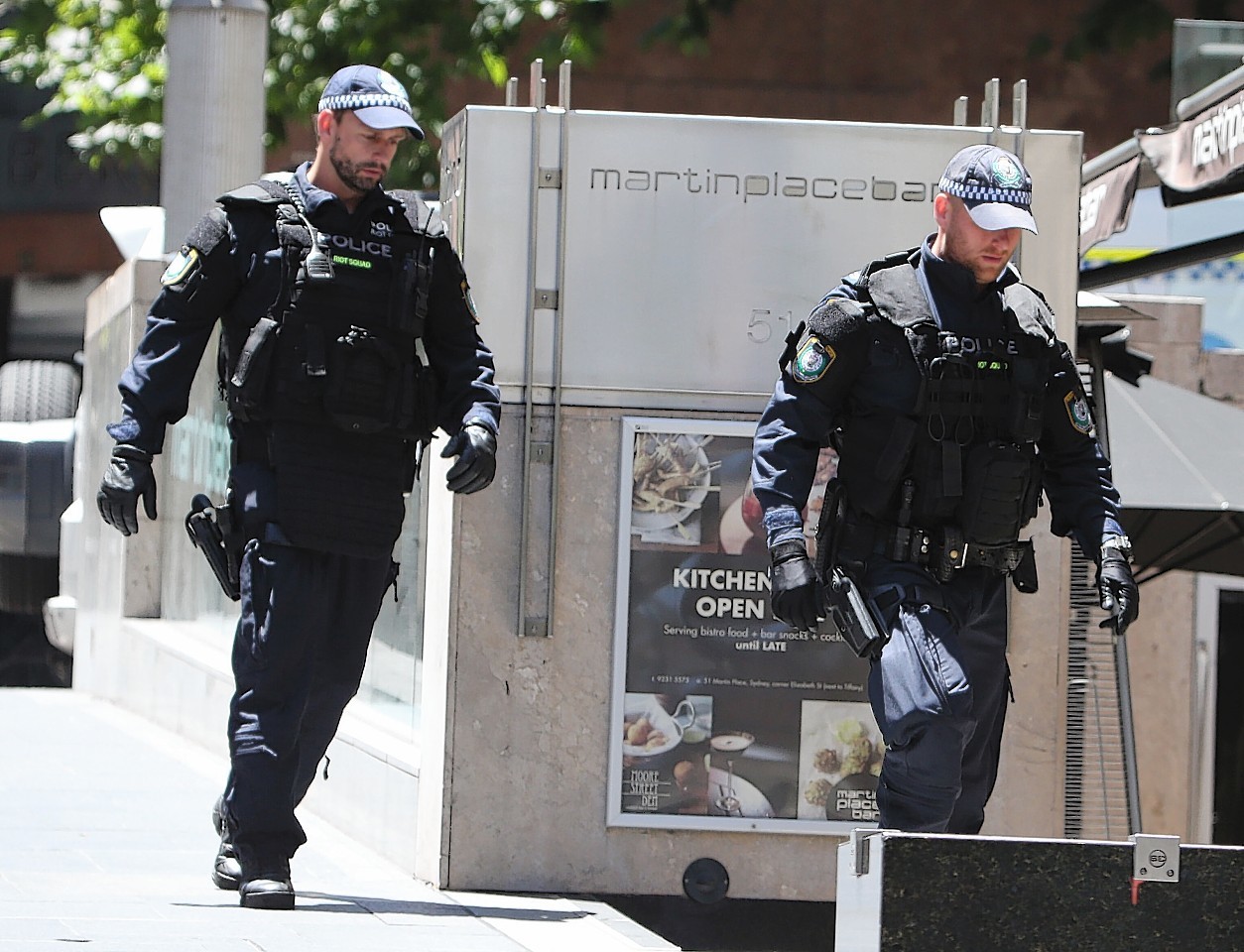 Police have surrounded the cafe