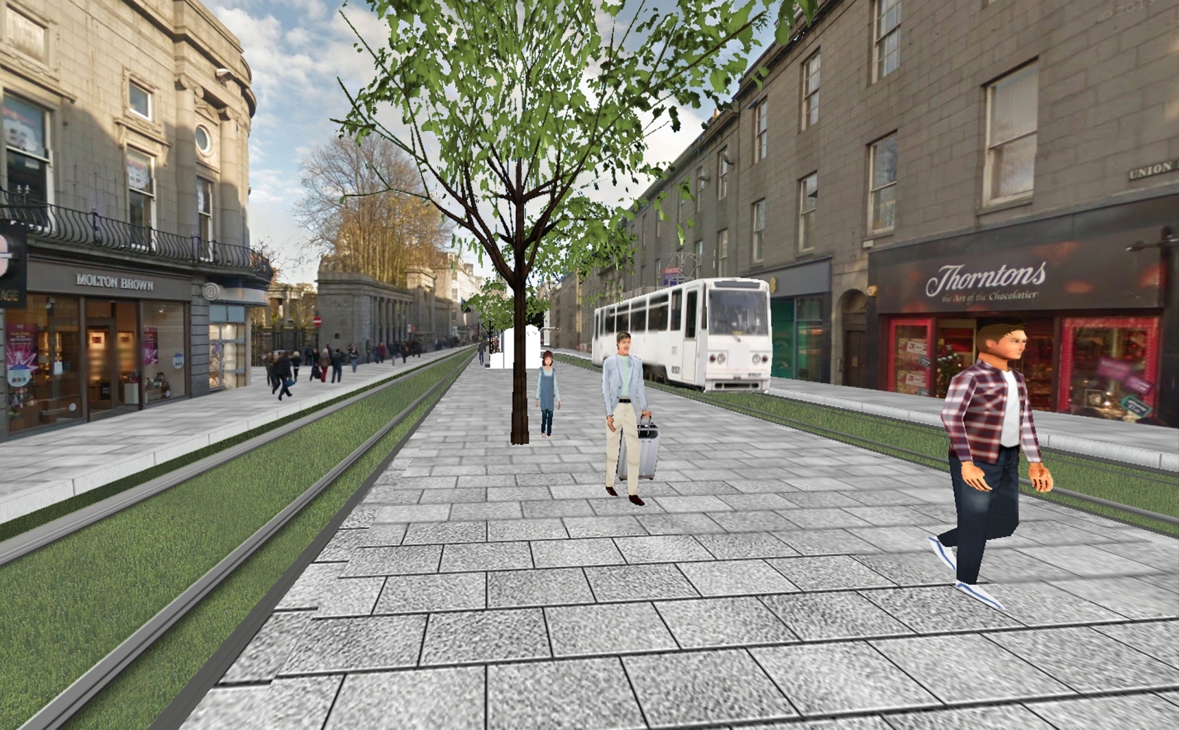 This image shows Dr Bennadji's vision for Union Street