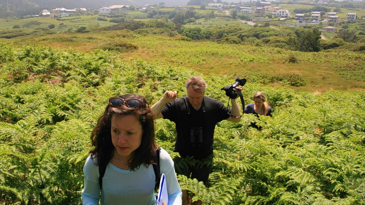 Dr Losquiño and Dr Fallgren from the University of Aberdeen are researching Viking raids on Spain's northern coast.