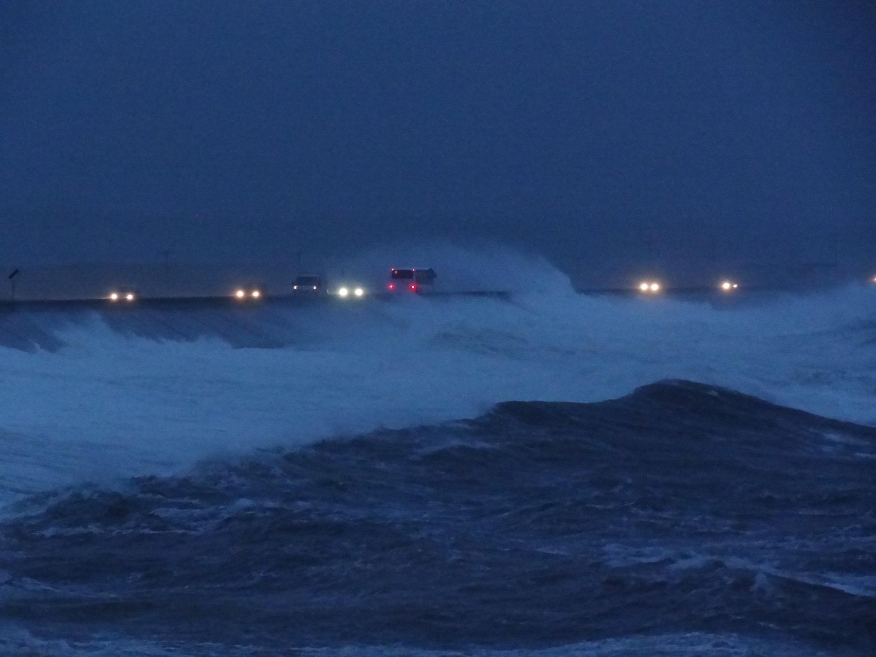 Wind and waves hit the Western Isles today and the Met Office have warned the weather is to get worse tomorrow