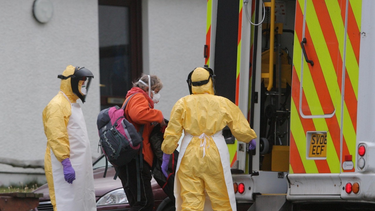 A suspected Ebola patient staying at Torridon Youth Hostel was transported to Aberdeen Royal Infirmary where she was tested