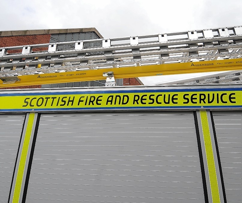 Firefighters from Lerwick attended the crash