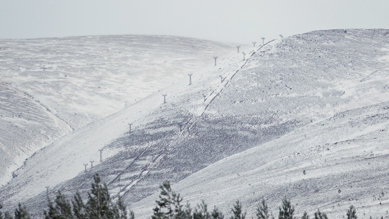 Cairngorm hasn't enough snow to open yet for the season. Picture: Paul Campbell