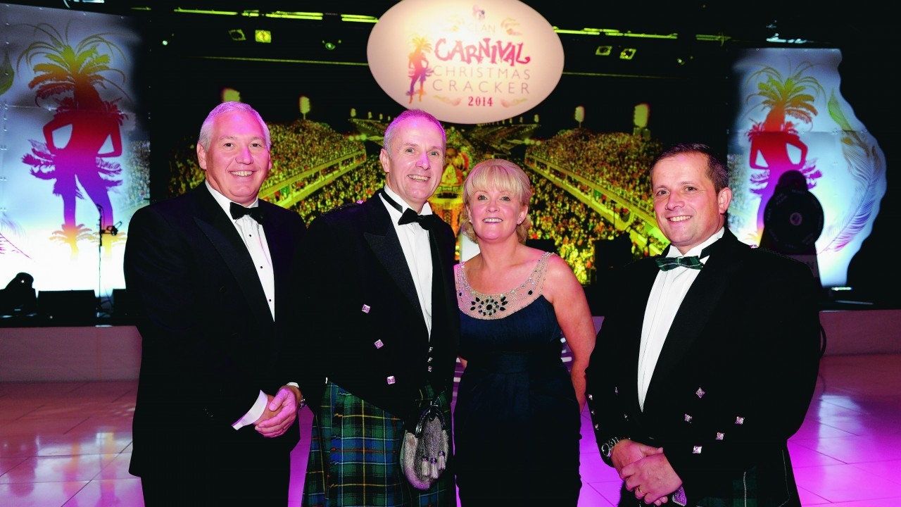 Graeme Murray, Iain Mitchell, Lesley McClure and Andy Forbes of Dolphin Drilling.