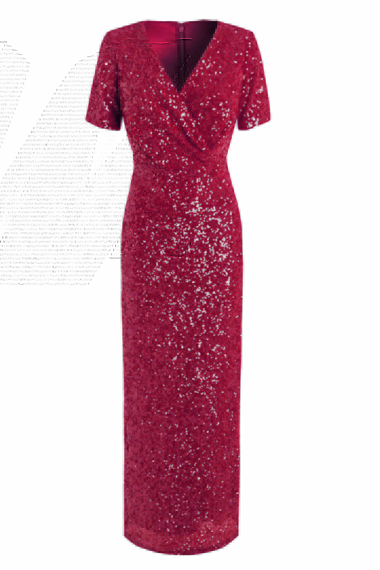 Jenny Packham Designer Dark Red Sequin Embellished Maxi Dress, currently reduced to £157.50 from £225 