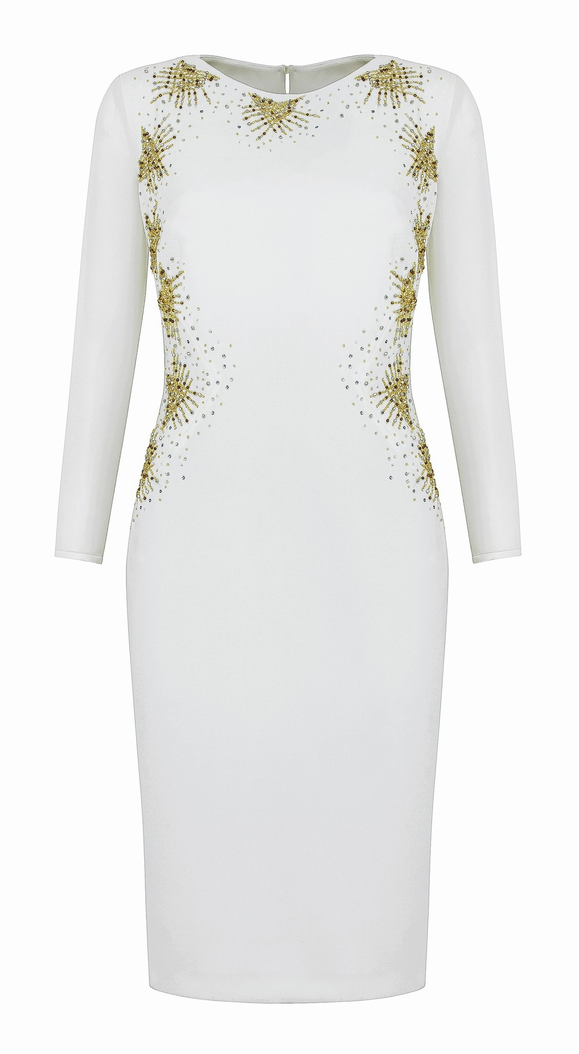 M&S Collection Drop A Dress Size White Dress, £89, available in store (www.marksandspencer.com)