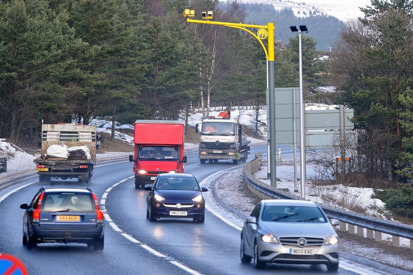 The A9 speed cameras between Moy and Tomatin