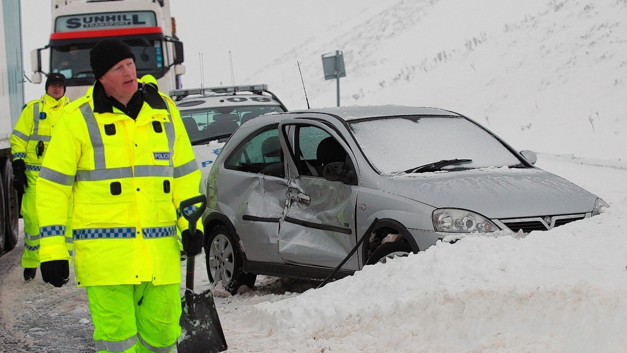 Drivers on the A9 have been  hit with serious delays due to snow