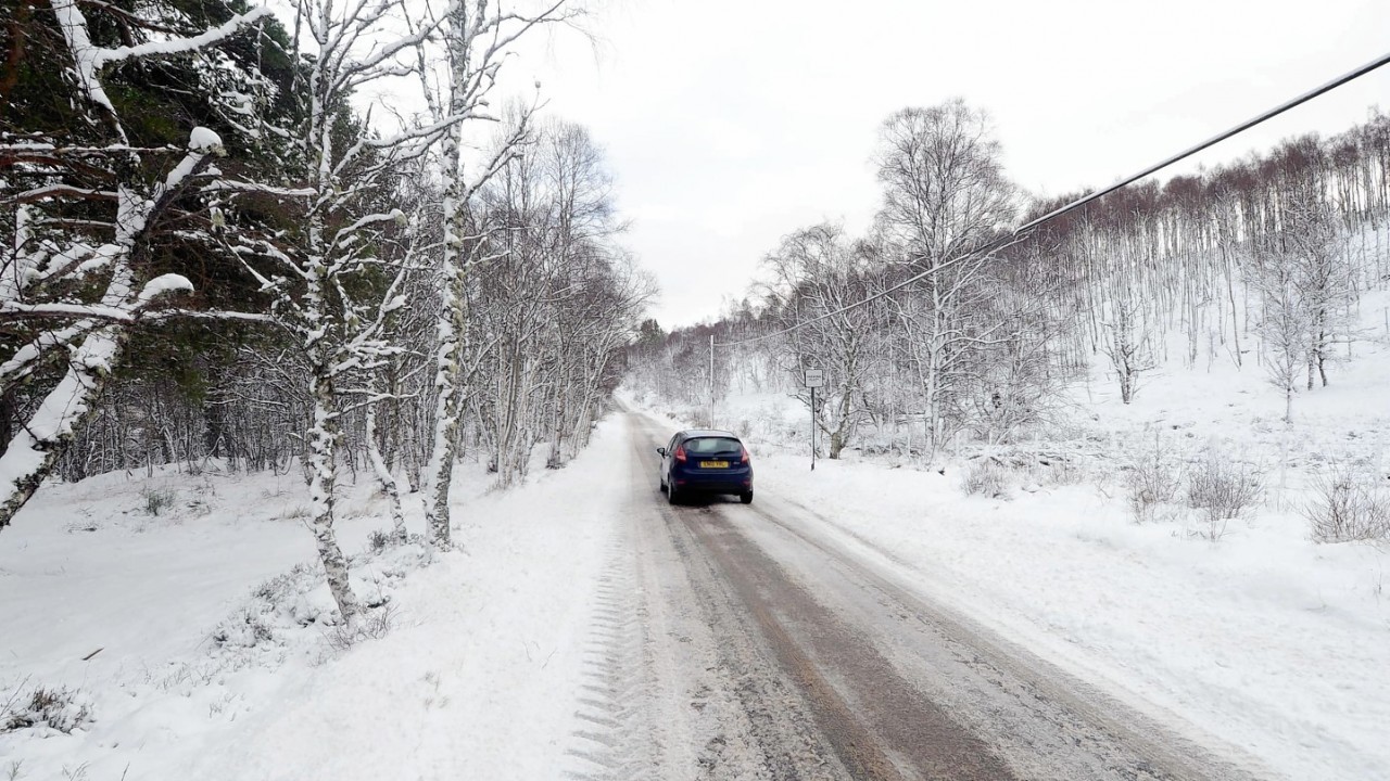 A snow-hit Aberdeenshire