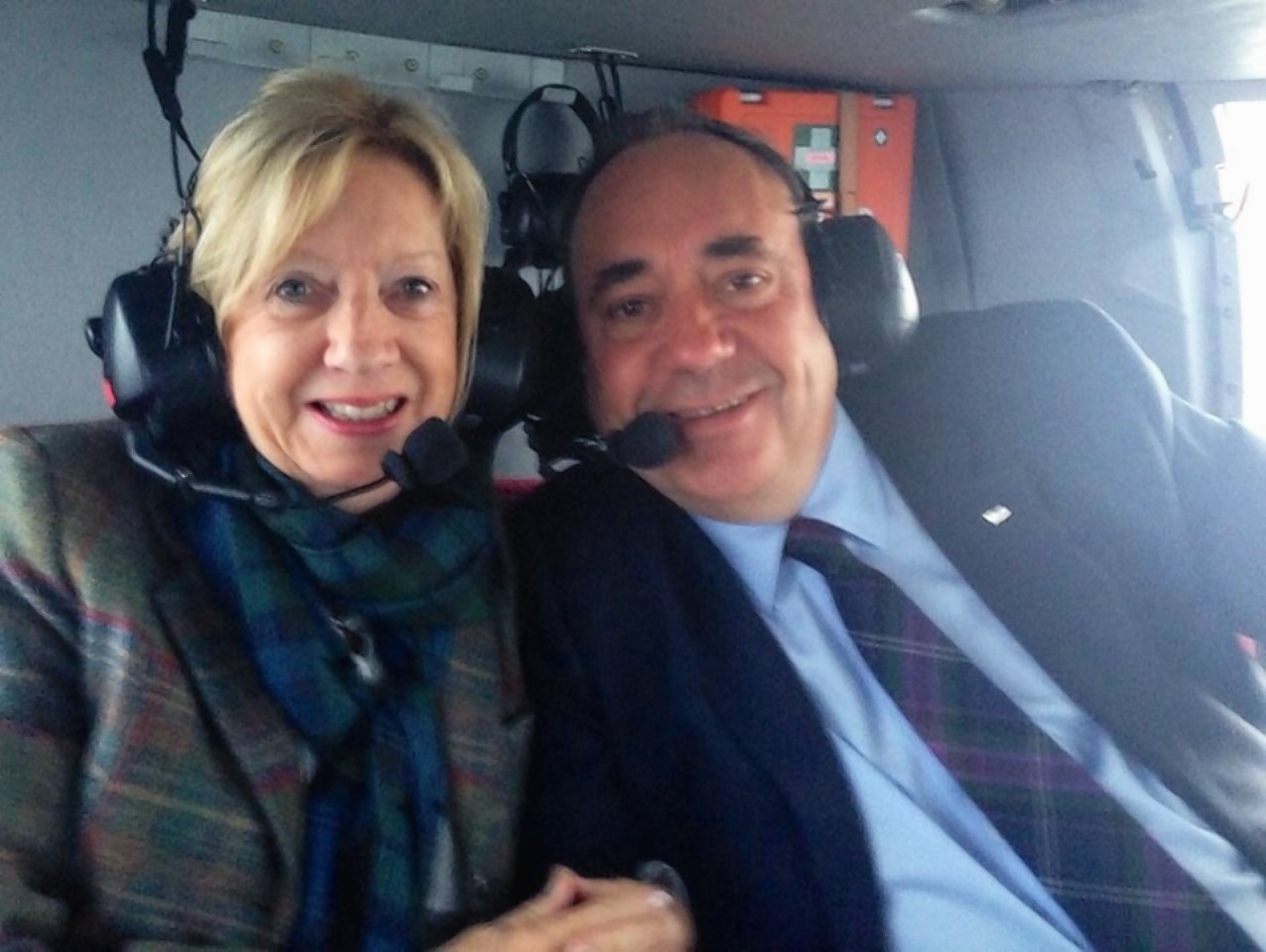 Alex Salmond with his wife Moira