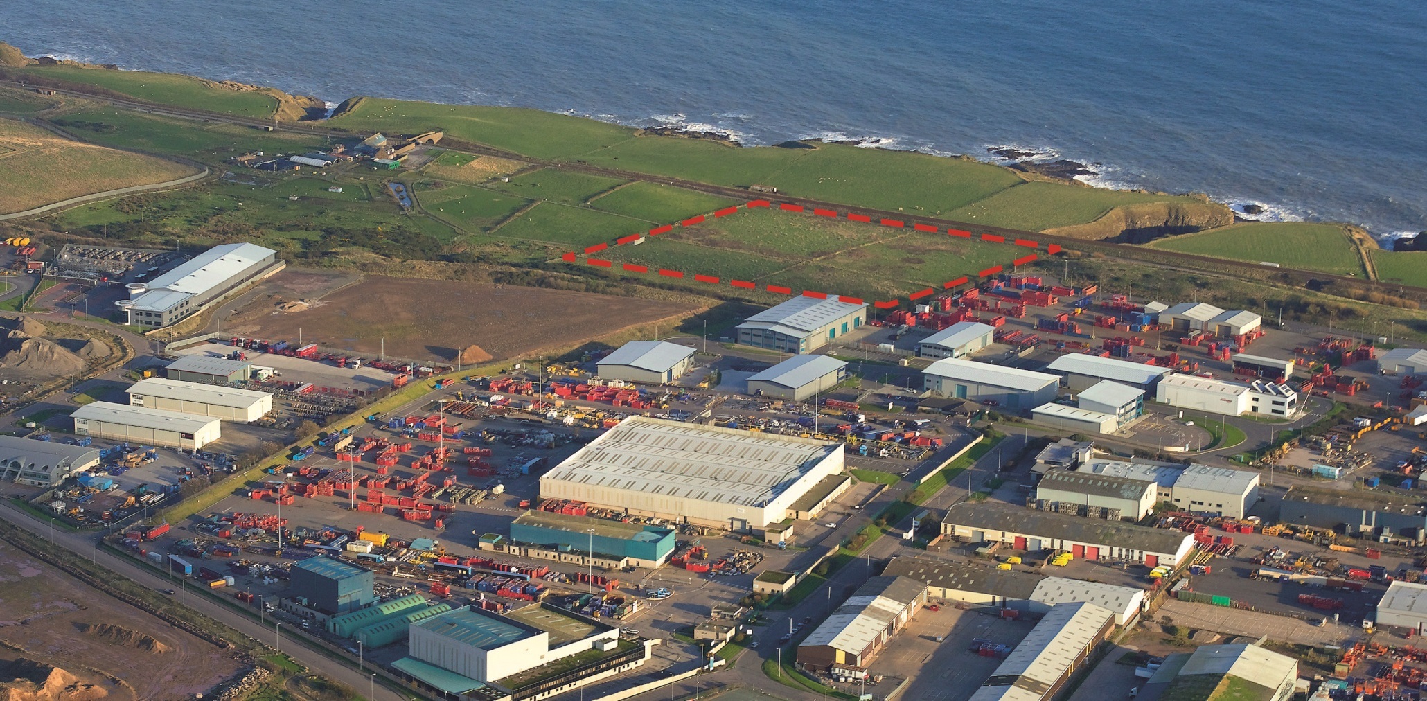 Altens Industrial Estate in 2015 before its transformation.