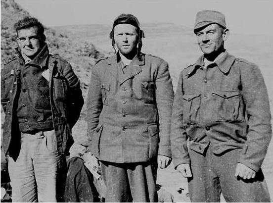 Aberdeen men Archie Dewar, Bob Cooney and Tom Davidson in spain duirng the country's civil war