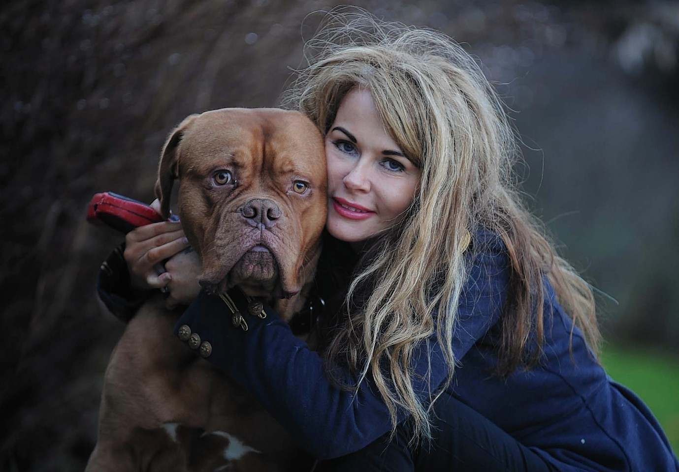 Bonnie Petrie with her dog Dfor