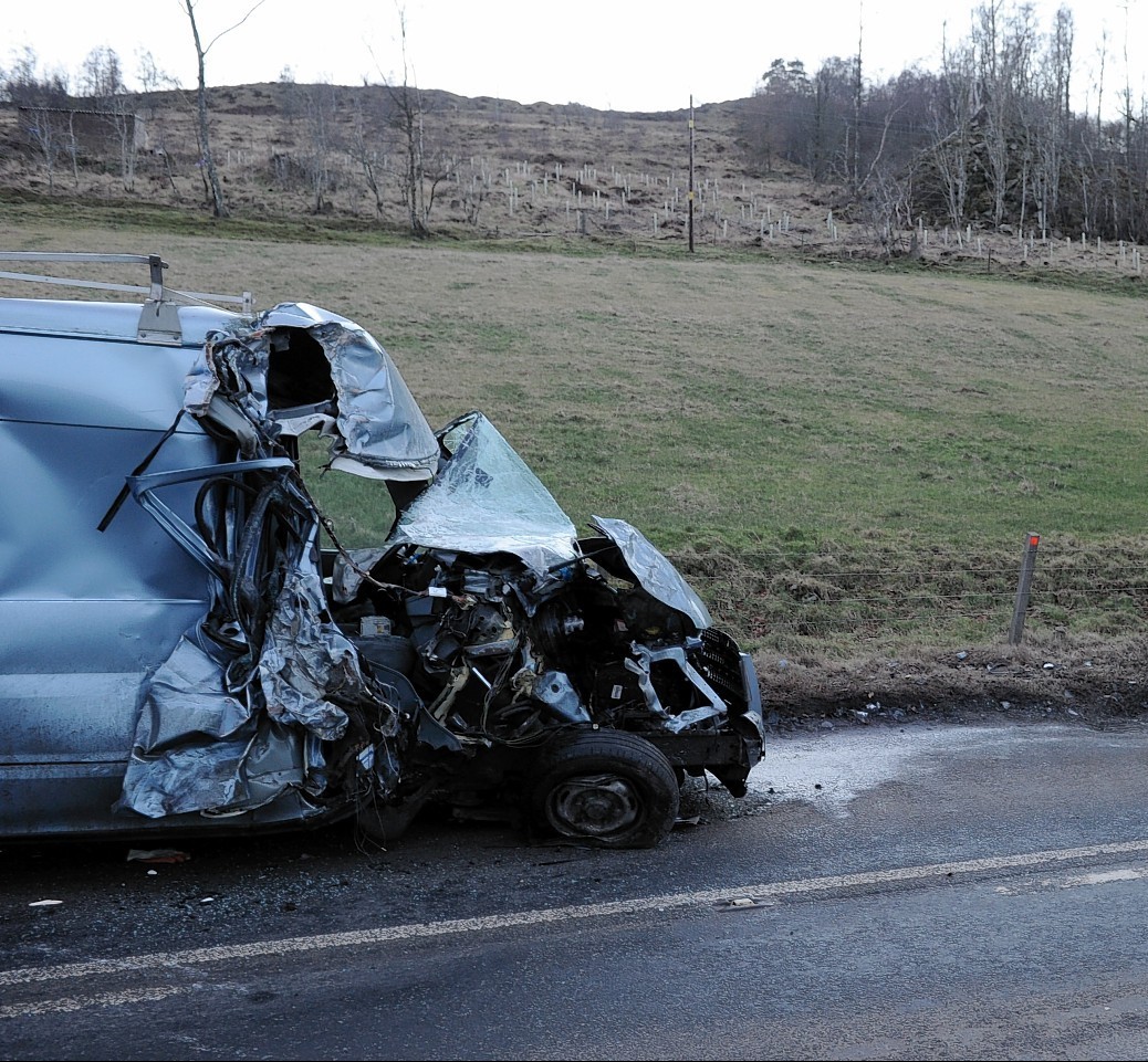 Three vehicles were involved but fortunately nobody was seriously injured