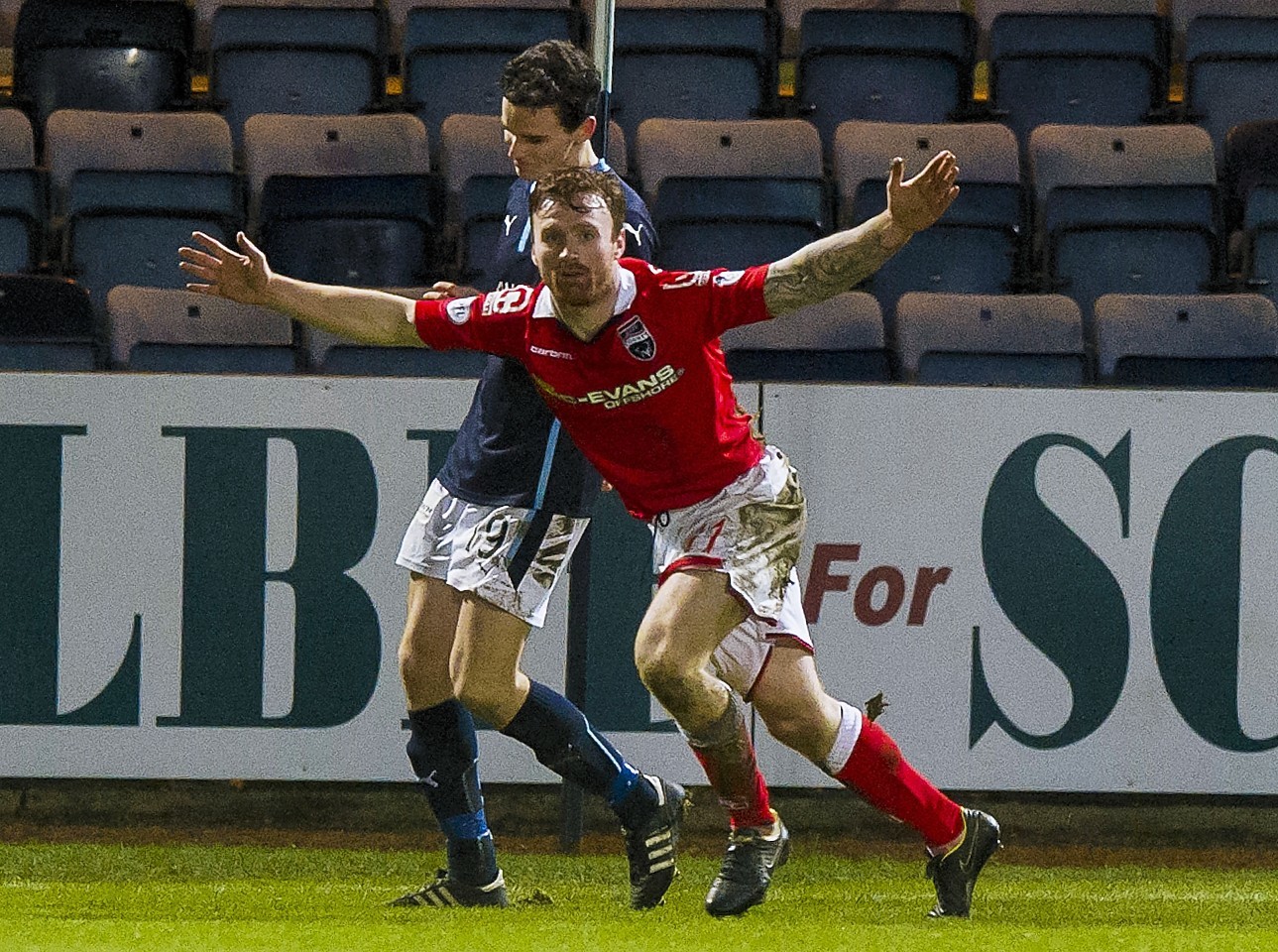 Craig Curran is one of three Ross County forwards to sign a two-year extension