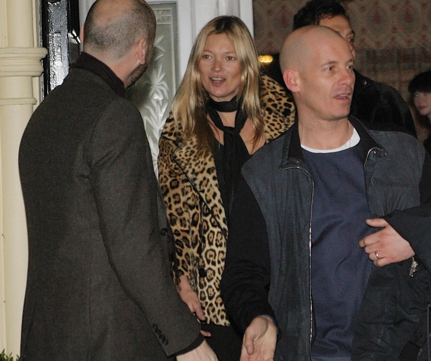 Kate Moss was one of several celebrities at the party