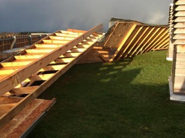 Fences have been blown over at Culloden Battlefield Visitor Centre