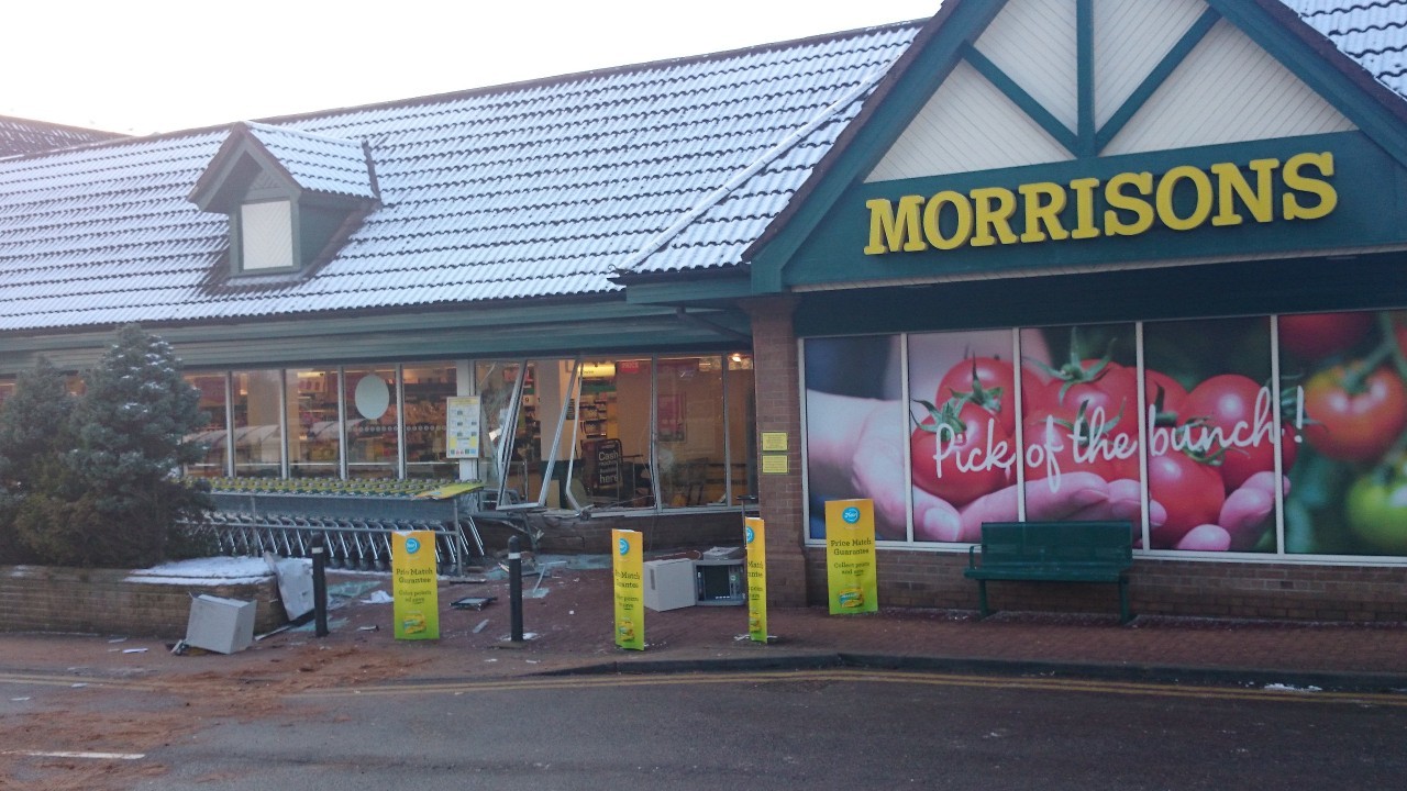 The ATM theft at Morrisons in Banchory