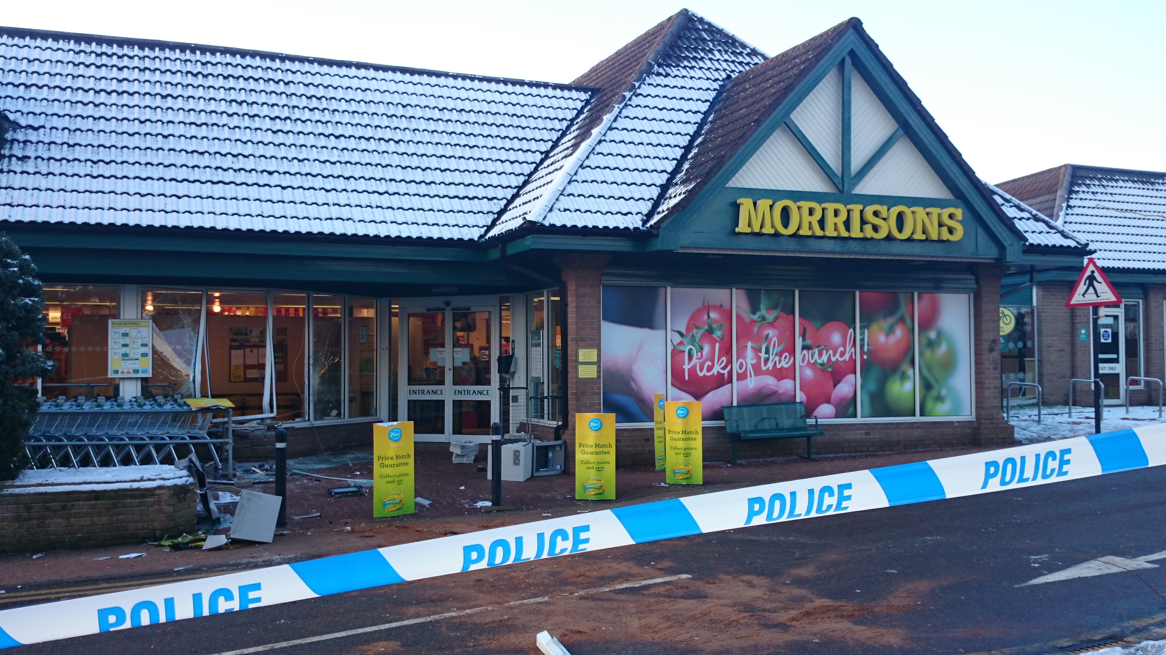 The ATM theft at Morrisons in Banchory