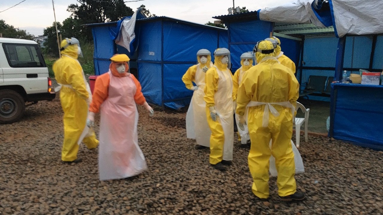 Dr Chris Mair volunteered to fight Ebola in West Africa