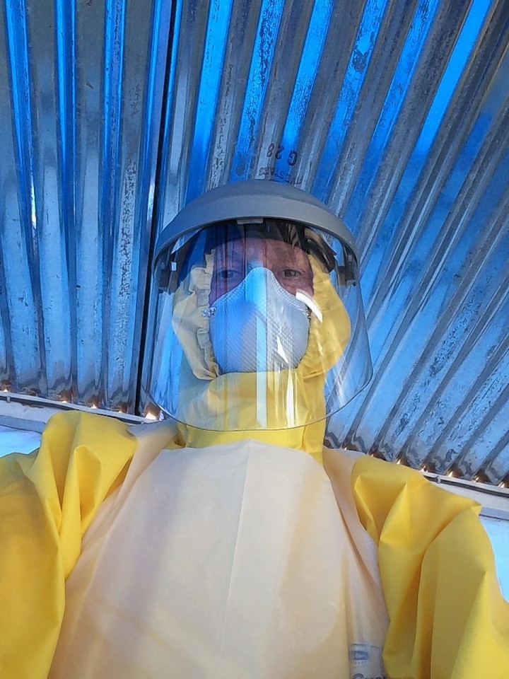 Dr Chris Mair volunteered to fight Ebola in West Africa