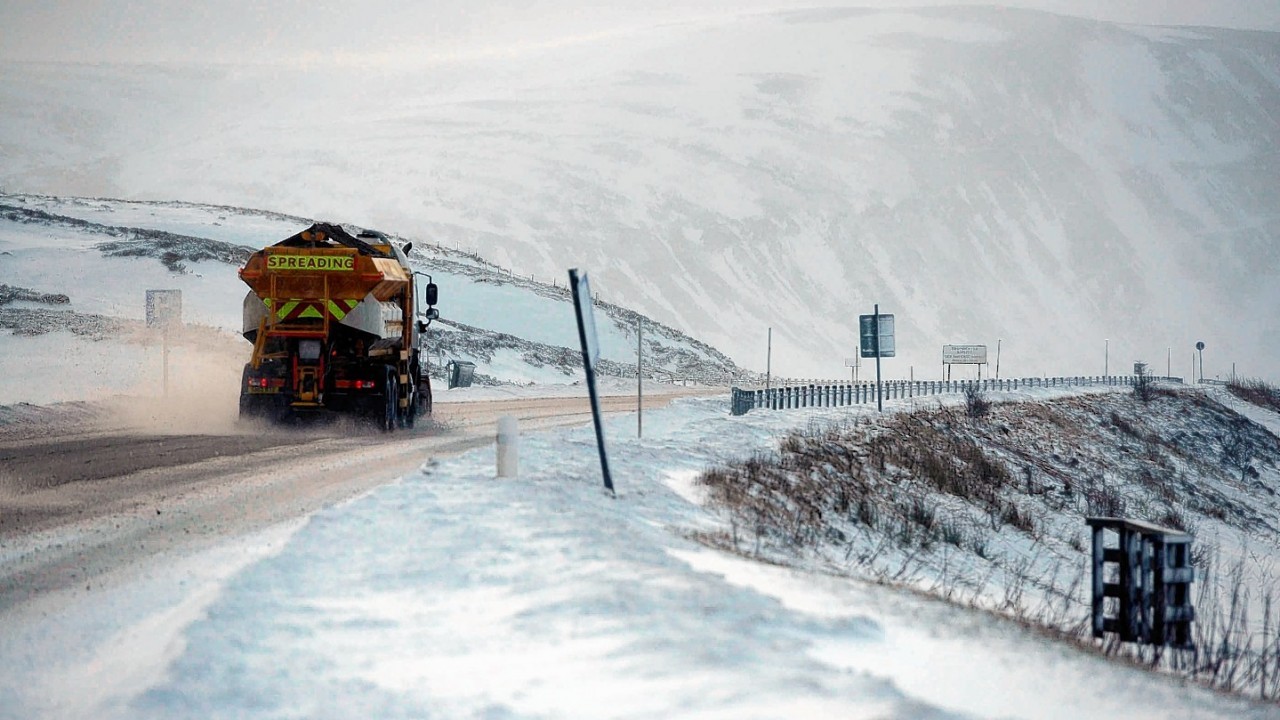 The A9 is shut at Drumochter