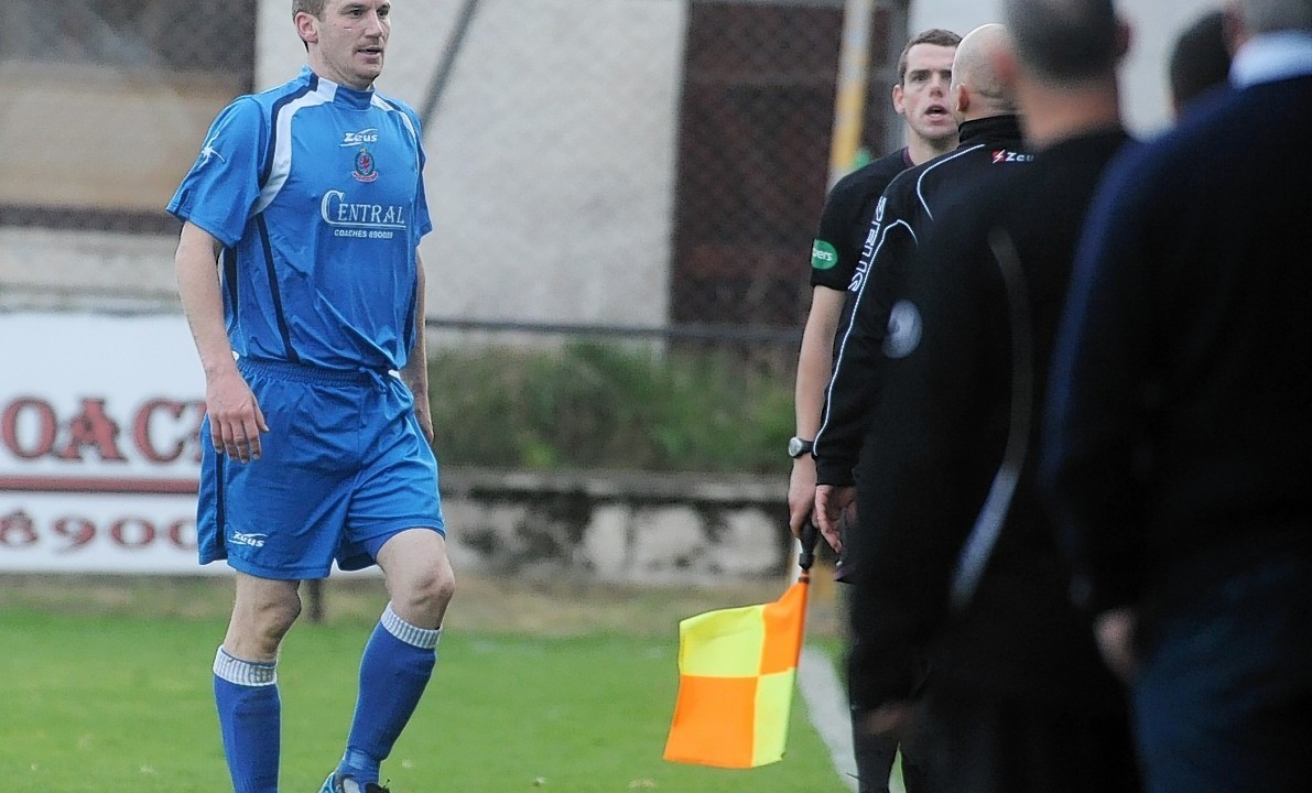 Eric Watson during his trophy-laden time with Cove Rangers.