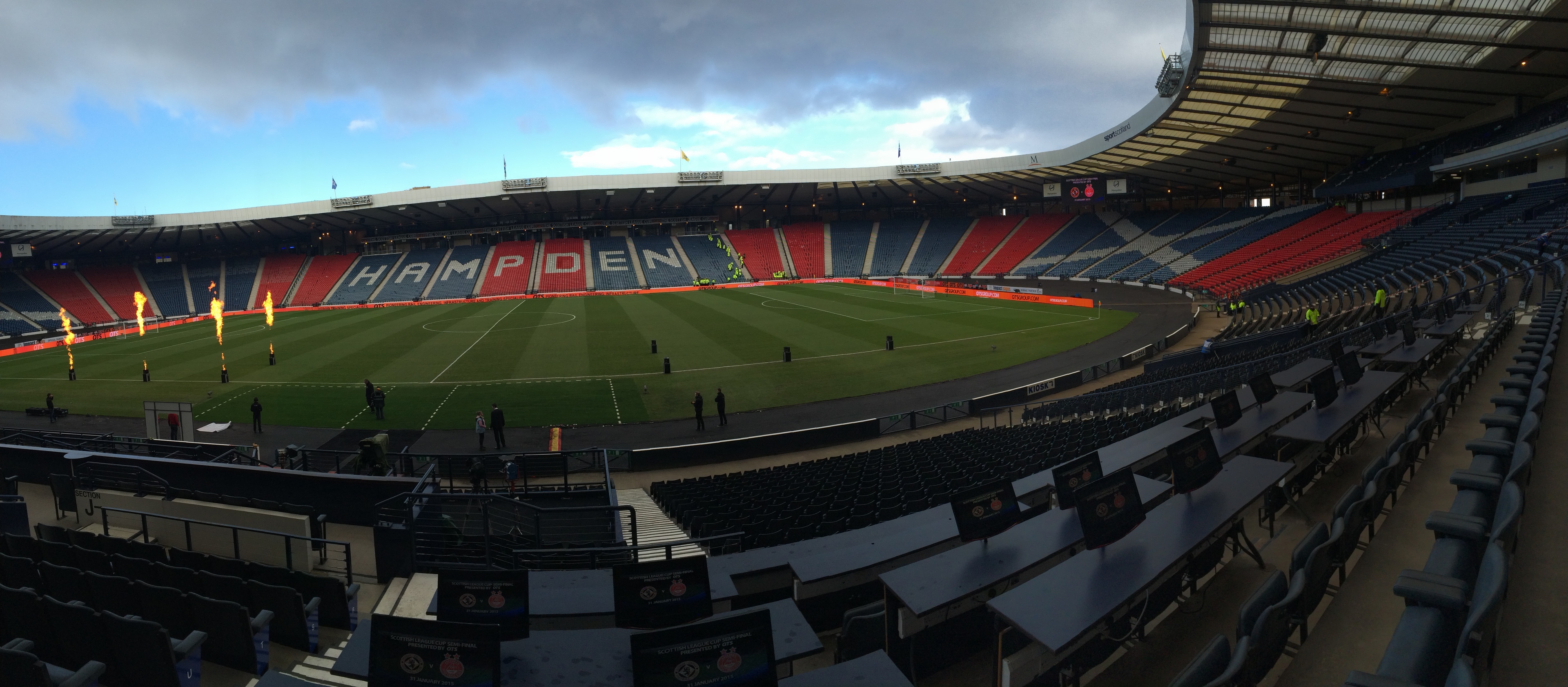 Welcome to Glasgow! Hampden looking glorious and ready for action.