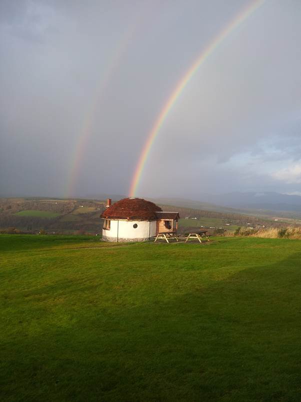 One of the cottages that are part of the writer's retreat. Photograph by Ivan Bunner.