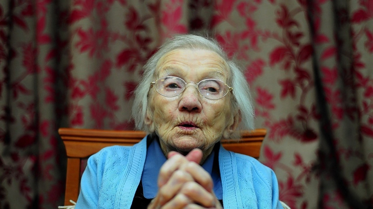 Jessie Gallan on her 109th birthday