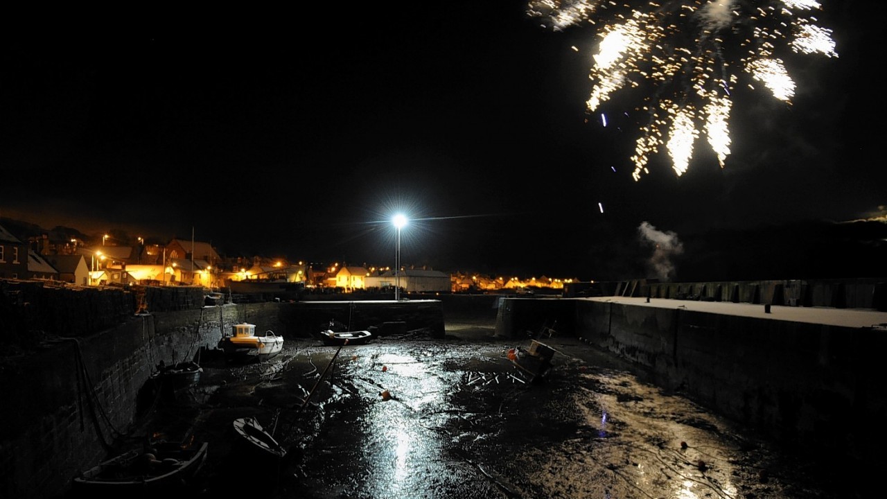 Fireworks at last year's display in Johnshaven