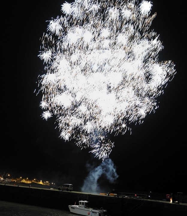 Fireworks at last year's display in Johnshaven